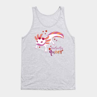 Lesbian Pride Axolotl Tank Top